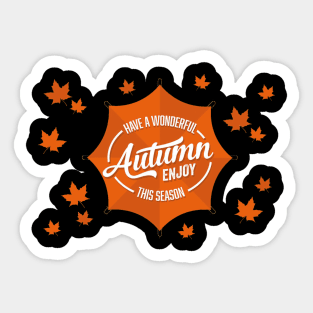 Have a Wonderful Autumn Sticker